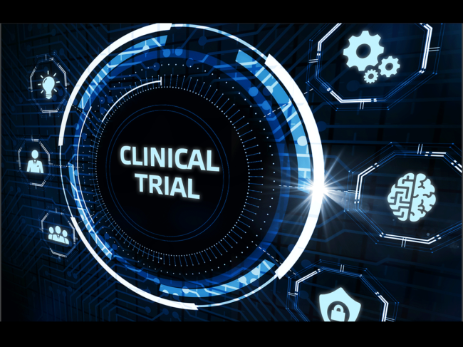 Clinical trial virtual display